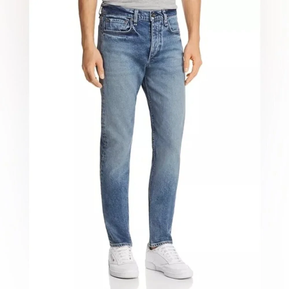 rag & bone Jeans Men's Size 30 Brighton Wash Fit‎ 2 Slim Button Fly Denim